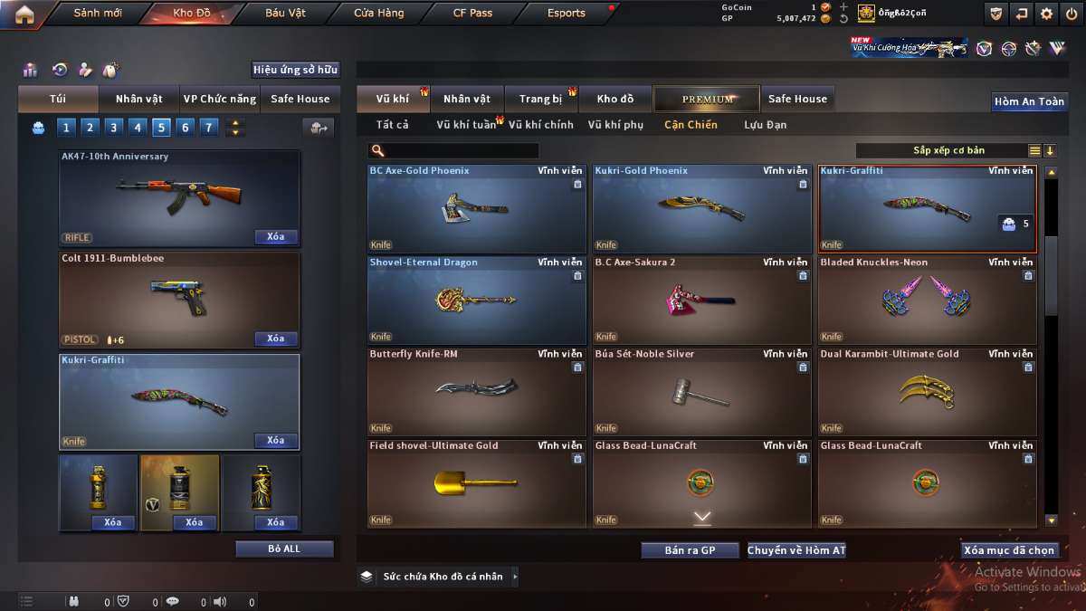 shop acc cf uy tin gia re